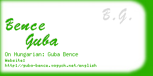 bence guba business card